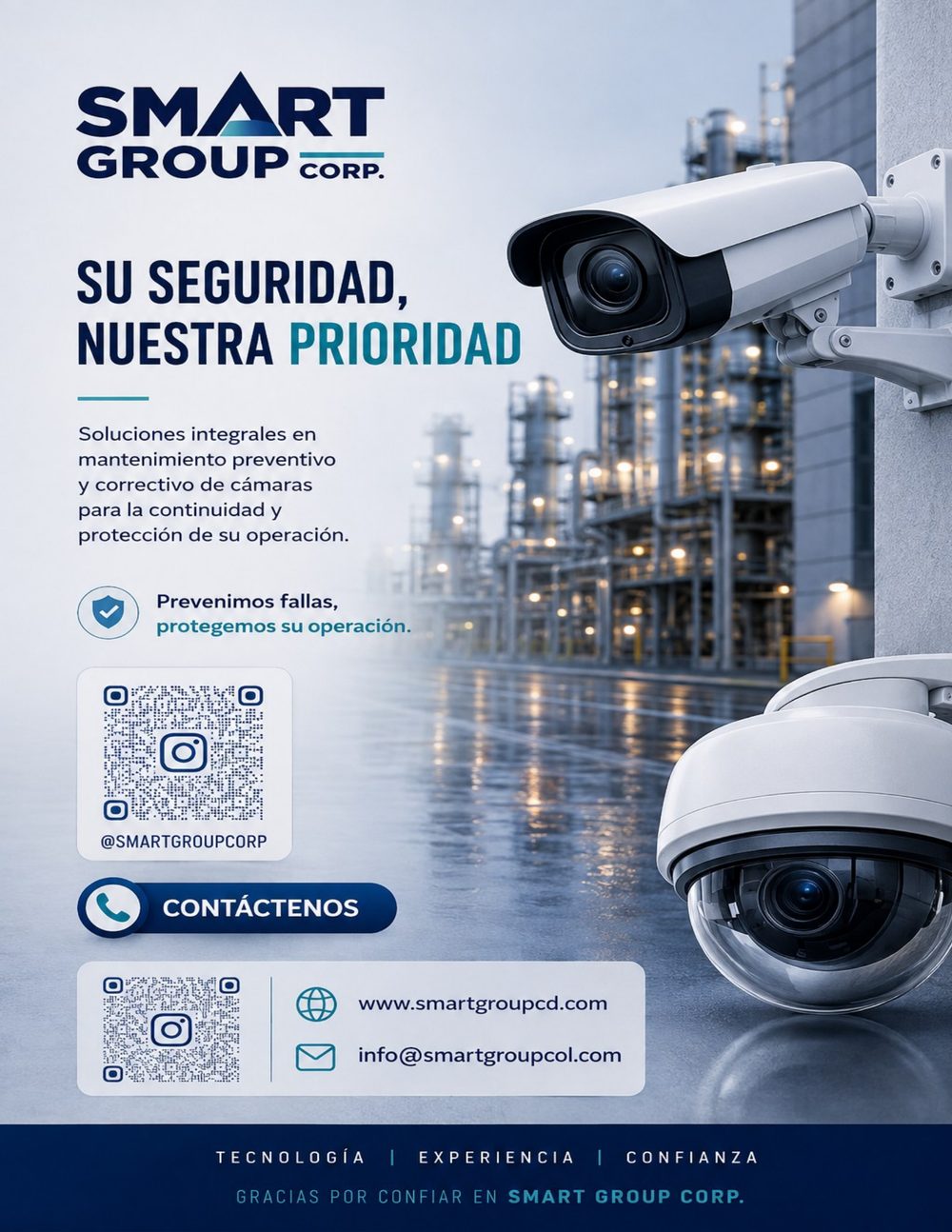 Personal técnico certificado en mantenimiento de sistemas CCTV