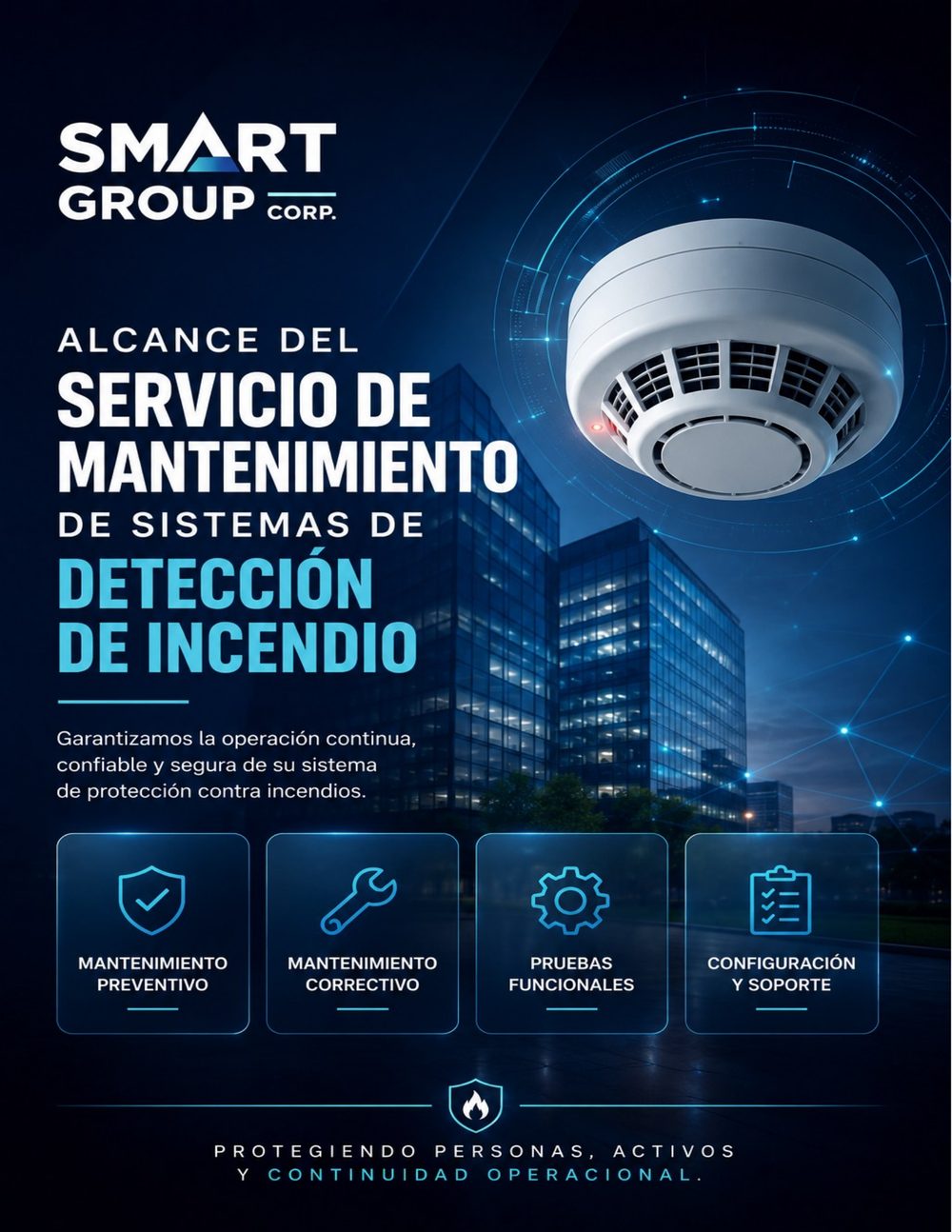 Mantenimiento de sistemas de detección y alarma contra incendios